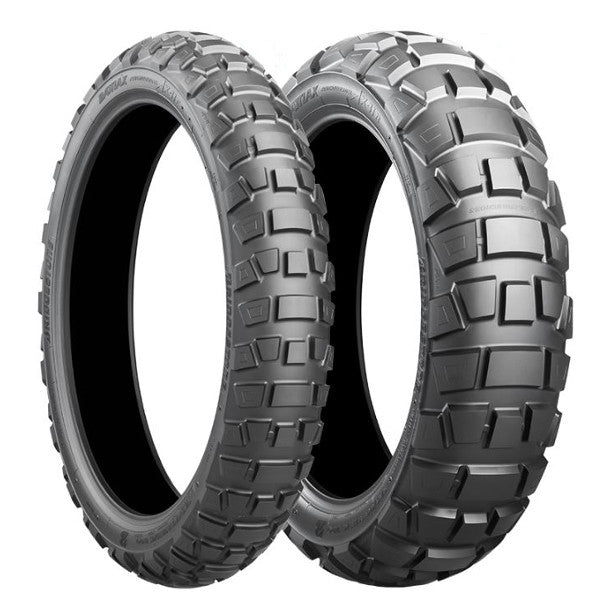 Shinko E804 front and E805 rear Big Block Tyres - Scottys Moto