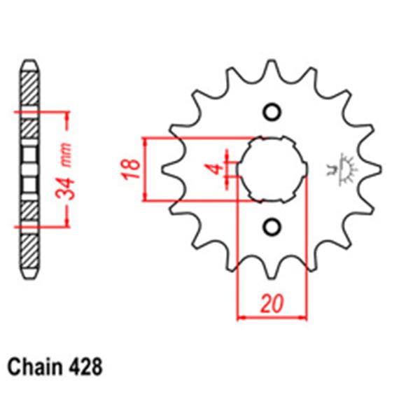 Front Sprocket HONDA 437