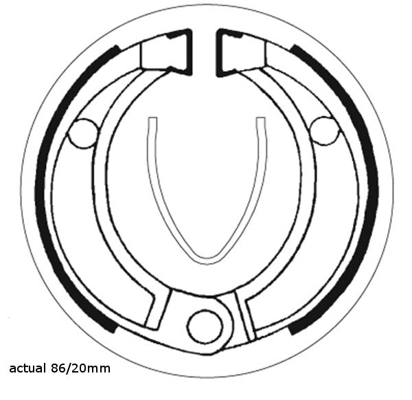 Brake Shoes SBS 2043 Honda