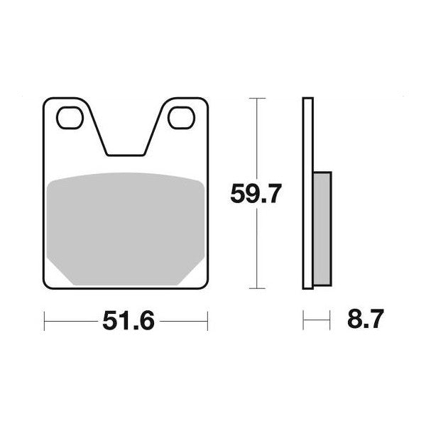 Disc Pad SBS 733HF R1 rear