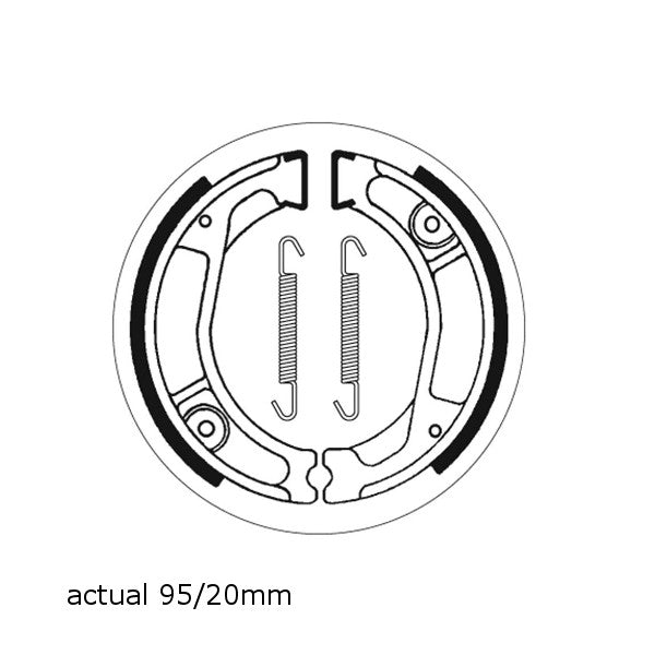 Brake Shoes SBS 2092 Kawasaki