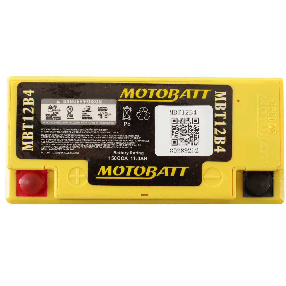 Motobatt MBT12B4 12V Battery