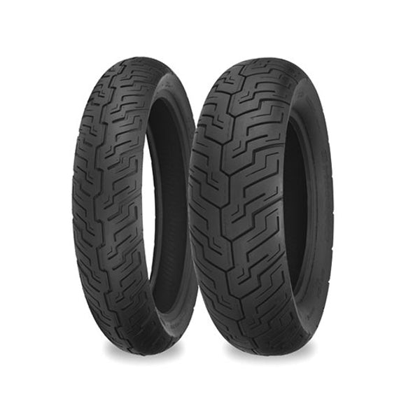 Shinko 734 front and 735 rear tyres