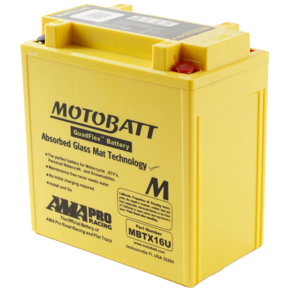 Motobatt MBTX16U 12V Battery